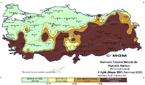 Meteoroloji'den korkutan harita: 'Olağanüstü şiddetli kuraklık' yaşanıyor - Resim : 3