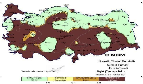 Meteoroloji'den korkutan harita: 'Olağanüstü şiddetli kuraklık' yaşanıyor - Resim : 4