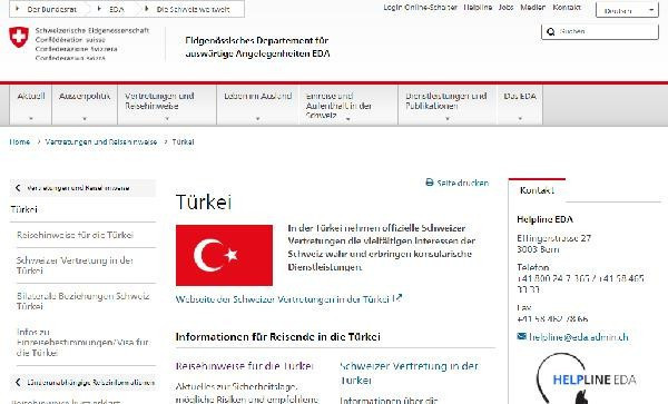 İsviçre: Türkiye'de tutuklanabilirsiniz - Resim : 1