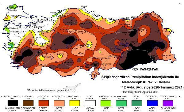 Meteoroloji'den korkutan harita: 'Olağanüstü şiddetli kuraklık' yaşanıyor - Resim : 5