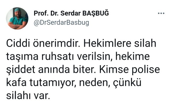'Hekimlere silah verilsin' diyen profesör tartıştığı doktorun burnunu kırdı - Resim : 1