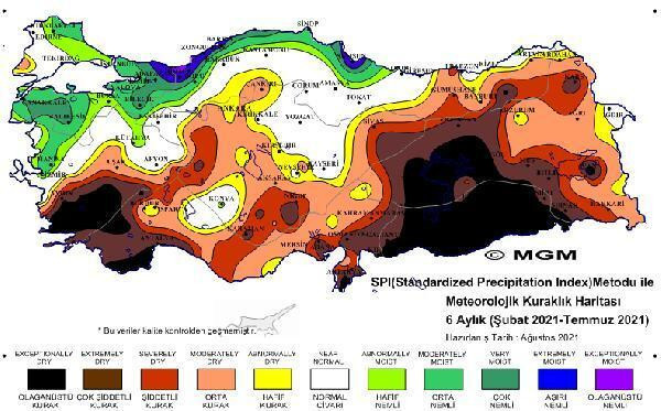 Meteoroloji'den korkutan harita: 'Olağanüstü şiddetli kuraklık' yaşanıyor - Resim : 6