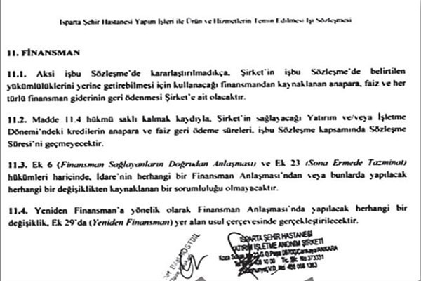 ‘Ticari sır’ diyerek açıklanmayan şehir hastaneleri sözleşmesi ortaya çıktı - Resim : 1