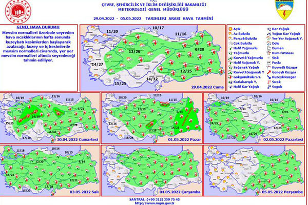 Meteoroloji'den sağanak ve toz taşınımı uyarısı - Resim : 1