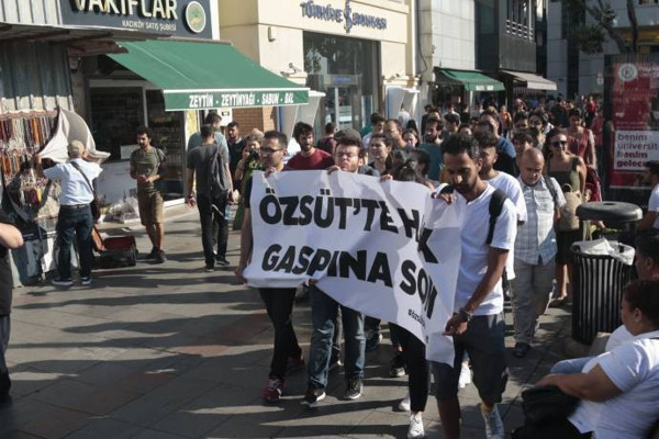 Arkadaşlarının alacakları ödenmeyince yeniden eyleme başladılar - Resim : 1