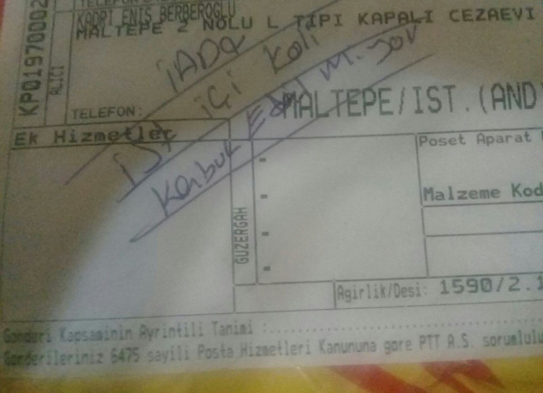 Enis Berberoğlu'na kitap yasağı - Resim : 1