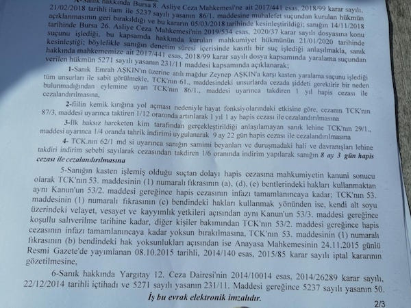 Mahkeme, hamile kadını darp eden erkeği ‘samimi’ bulup indirim uyguladı - Resim : 1