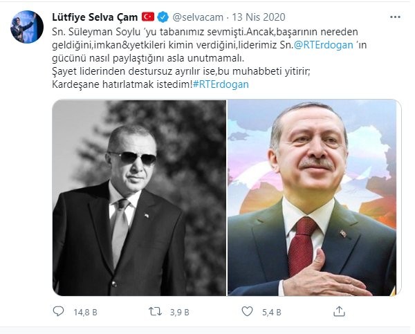 İddia: AKP'de Lütfiye Selva Çam'ın görevden alınmasını Soylu istedi - Resim : 1