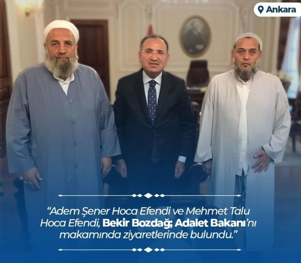 İçişleri ve Adalet Bakanları, İsmailağa tarikatı temsilcileriyle görüştü: 'Hizmetleri anlattık' - Resim : 1