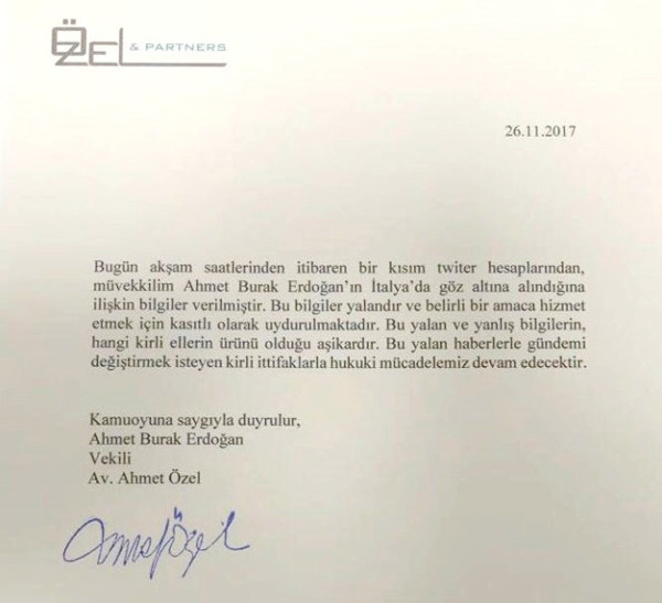 Burak Erdoğan'ın gözaltına alındığı iddiası yalanladı - Resim : 1