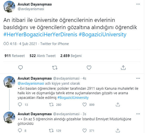 Boğaziçi eylemleriyle ile ilgili yeni gözaltılar - Resim : 1