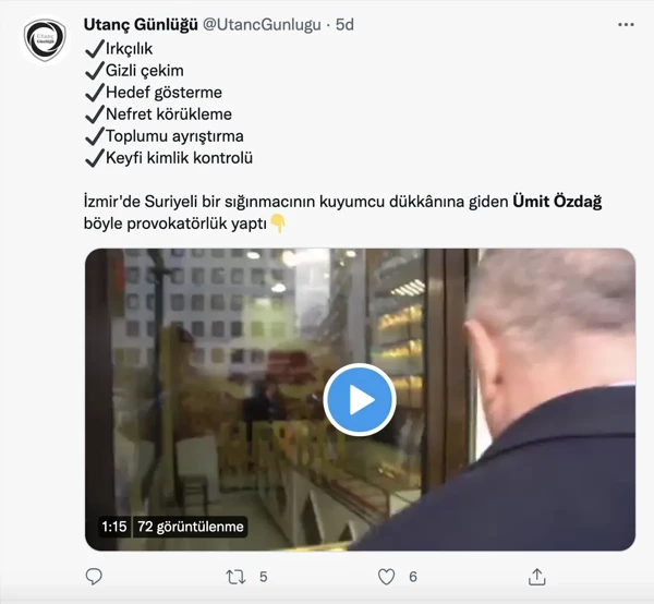 Kimlik ve ruhsat sorup Suriyeli kuyumcuyu hedef gösteren Ümit Özdağ'a tepki - Resim : 7