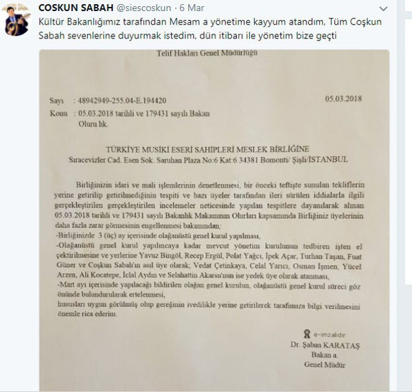 MESAM'ın yeni kayyımı Coşkun Sabah: Yönetim bize geçti - Resim : 1