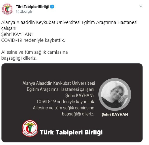 İki sağlık çalışanı daha Coronavirus nedeniyle hayatını kaybetti - Resim : 1