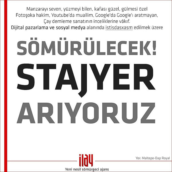 İş ilanıyla sömürülecek eleman arıyorlar - Resim : 1