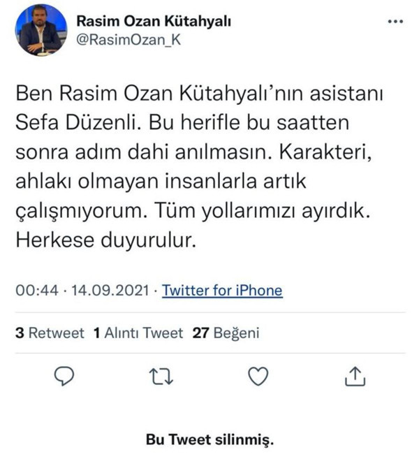 Rasim Ozan Kütahyalı'nın menajeri: Bu herifle adım anılmasın - Resim : 2