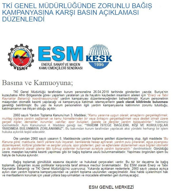 Maaşlardan Afrin kesintisi - Resim : 1