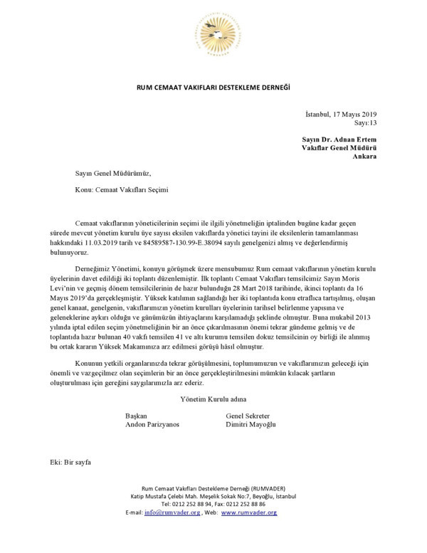 Rum toplumu seçim hakkını istiyor - Resim : 1