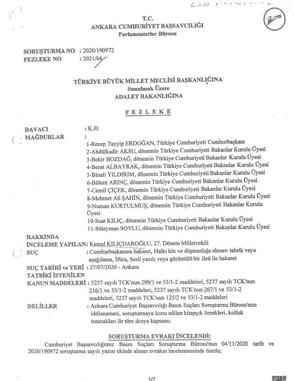 Kılıçdaroğlu hakkında hazırlanan fezleke: CHP yönetiminin tamamına soruşturma açılmış - Resim : 1