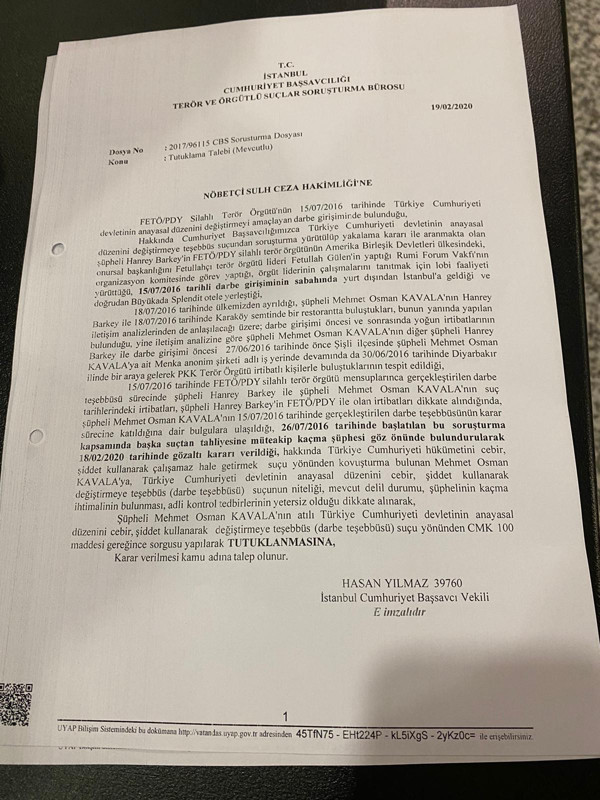 Osman Kavala yeniden tutuklandı - Resim : 1