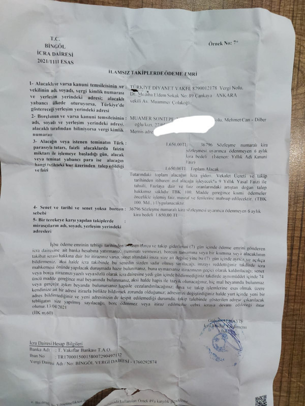 'Faiz haramdır' diyen Diyanet, icraya verdiği esnaftan ödeyemediği kirayı faiziyle istedi - Resim : 1