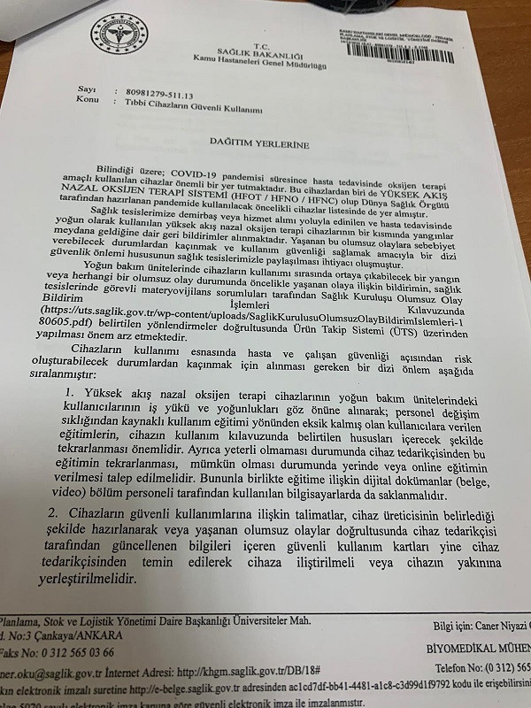 Sağlık Bakanlığı oksijen tüpünün patlayacağını biliyormuş - Resim : 1