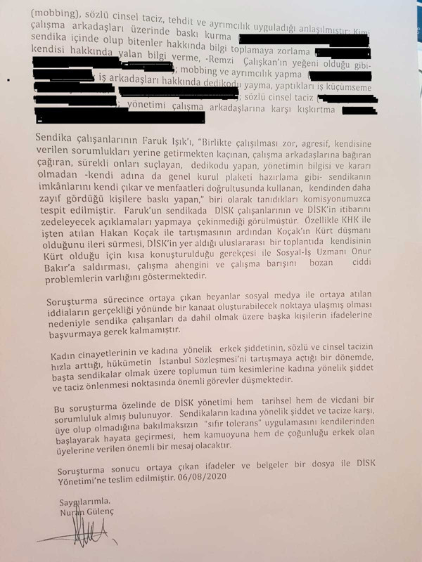 DİSK'te taciz beyanları tartışma yarattı - Resim : 4