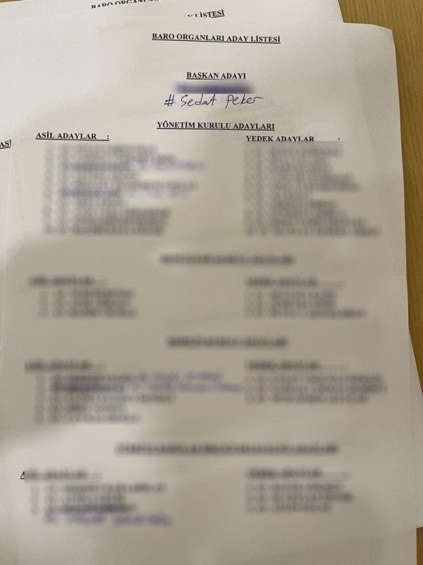 Muğla Barosu seçimlerinde Sedat Peker'e de oy verildi - Resim : 1