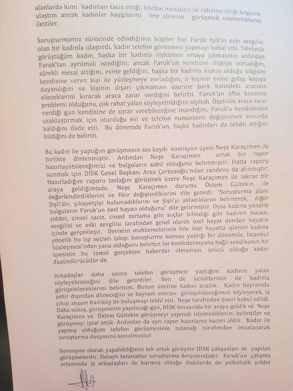 DİSK'te taciz beyanları tartışma yarattı - Resim : 5