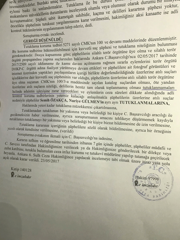 Nuriye ve Semih tutuklandı - Resim : 1