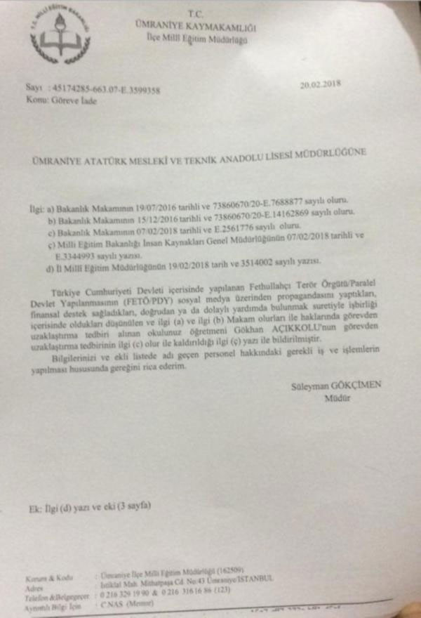 Gözaltında ölen Gökhan öğretmen suçsuz bulundu - Resim : 1