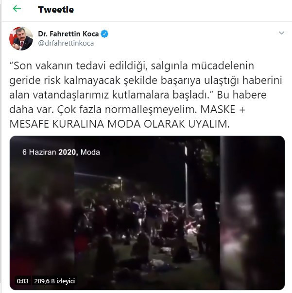 Sağlık Bakanı Koca: Çok fazla normalleşmeyelim - Resim : 1