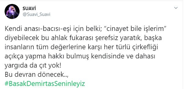 Tehdit edilen Başak Demirtaş'a sosyal medyada büyük destek - Resim : 11