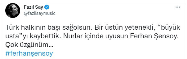 Çok sayıda isimden Ferhan Şensoy mesajı: Dik duruşunla hep ışık oldun - Resim : 2