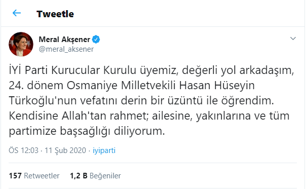 İYİ Partili Hasan Hüseyin Türkoğlu yaşamını yitirdi - Resim : 1