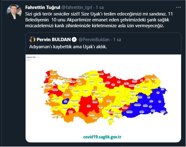 AKP Uşak İl Başkanı Tuğrul, Buldan'ın esprisini ciddiye aldı - Resim : 1