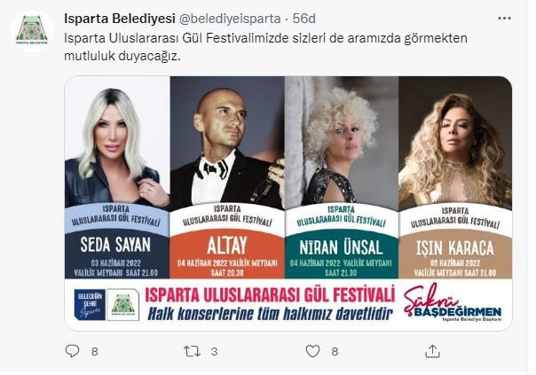 Isparta'da 'hassasiyetlere uygun' yeni liste: Seda Sayan, Niran Ünsal, Işın Karaca - Resim : 1