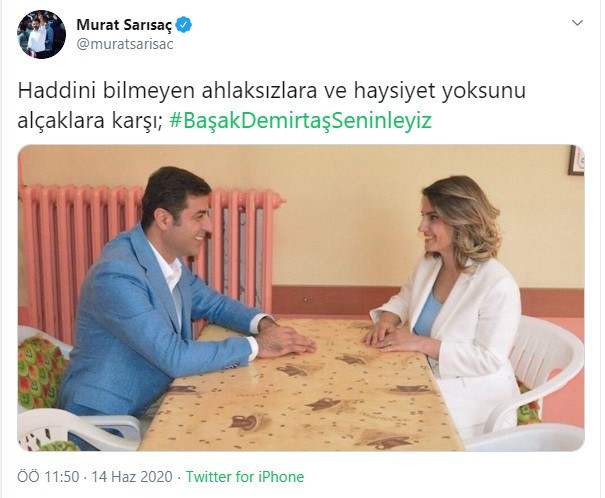 Tehdit edilen Başak Demirtaş'a sosyal medyada büyük destek - Resim : 8