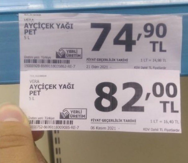 Ayçiçek yağı yine zamlandı - Resim : 1