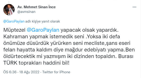Çakıcı'nın eski avukatı, Garo Paylan'ı hedef aldı: Burası Türk toprakları, haddini bil - Resim : 1