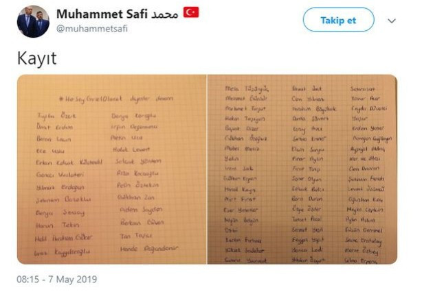 Cumhurbaşkanlığı'na bağlı isim, İmamoğlu'na destek verenleri 'kayıt' notuyla paylaştı - Resim : 1