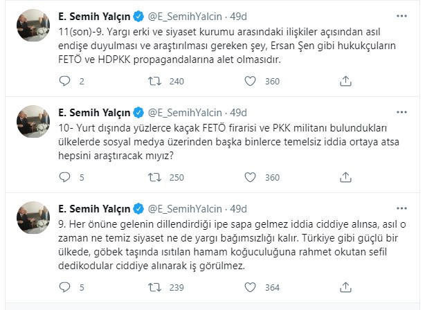 MHP'li Yalçın, ‘HDP'ye açılan dava hukuki değil’ diyen hukuk profesörü Şen'i hedef gösterdi - Resim : 2