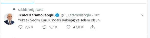 Karamollaoğlu'ndan dikkat çeken YSK paylaşımı - Resim : 1