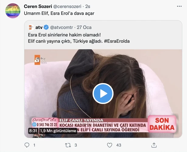 Esra Erol'a tepki: Yaptığı psikolojik şiddettir - Resim : 1