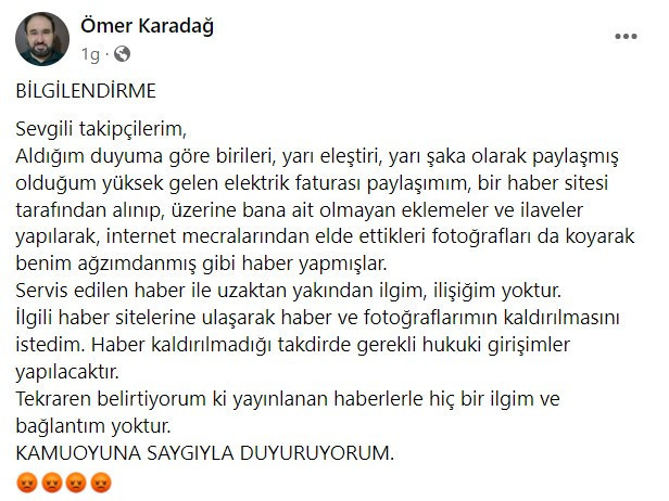 İmamdan 16 bin TL'lik fatura paylaşımı: Bizim camiyi elektrik çarptı - Resim : 2