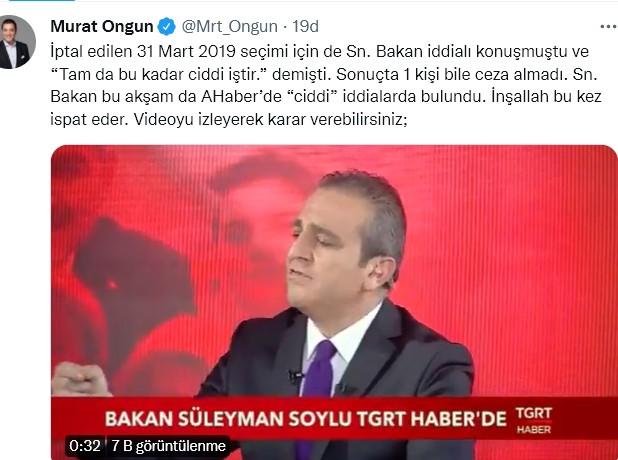 Soylu'nun İBB iddialarına Ongun'dan jet yanıt: İnşallah bu kez ispat eder - Resim : 1