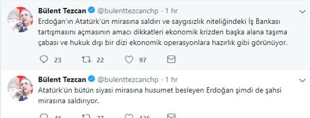 CHP'den Erdoğan'ın İş Bankası açıklamasına tepki - Resim : 1