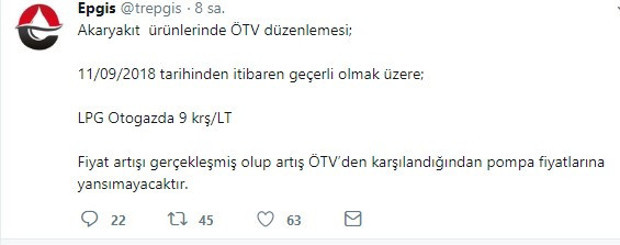 LPG otogaza zam geldi - Resim : 1
