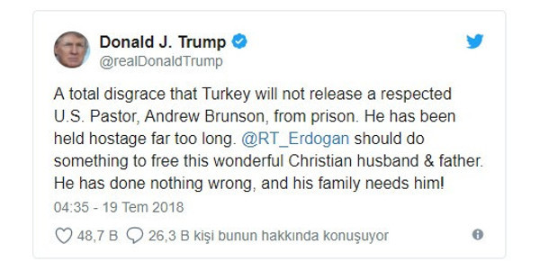 Trump'tan Erdoğan'a: Tam bir rezalet - Resim : 1
