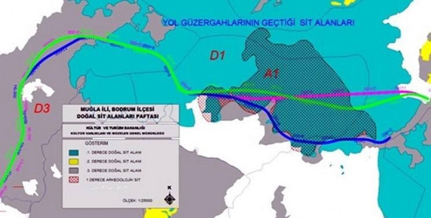 Bodrum'da Pedasa antik kenti otobana kurban gidecek - Resim : 1